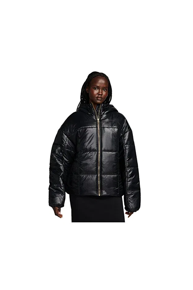 Женская пуховая куртка с принтом Sportswear Classic Puffer Nike, Black