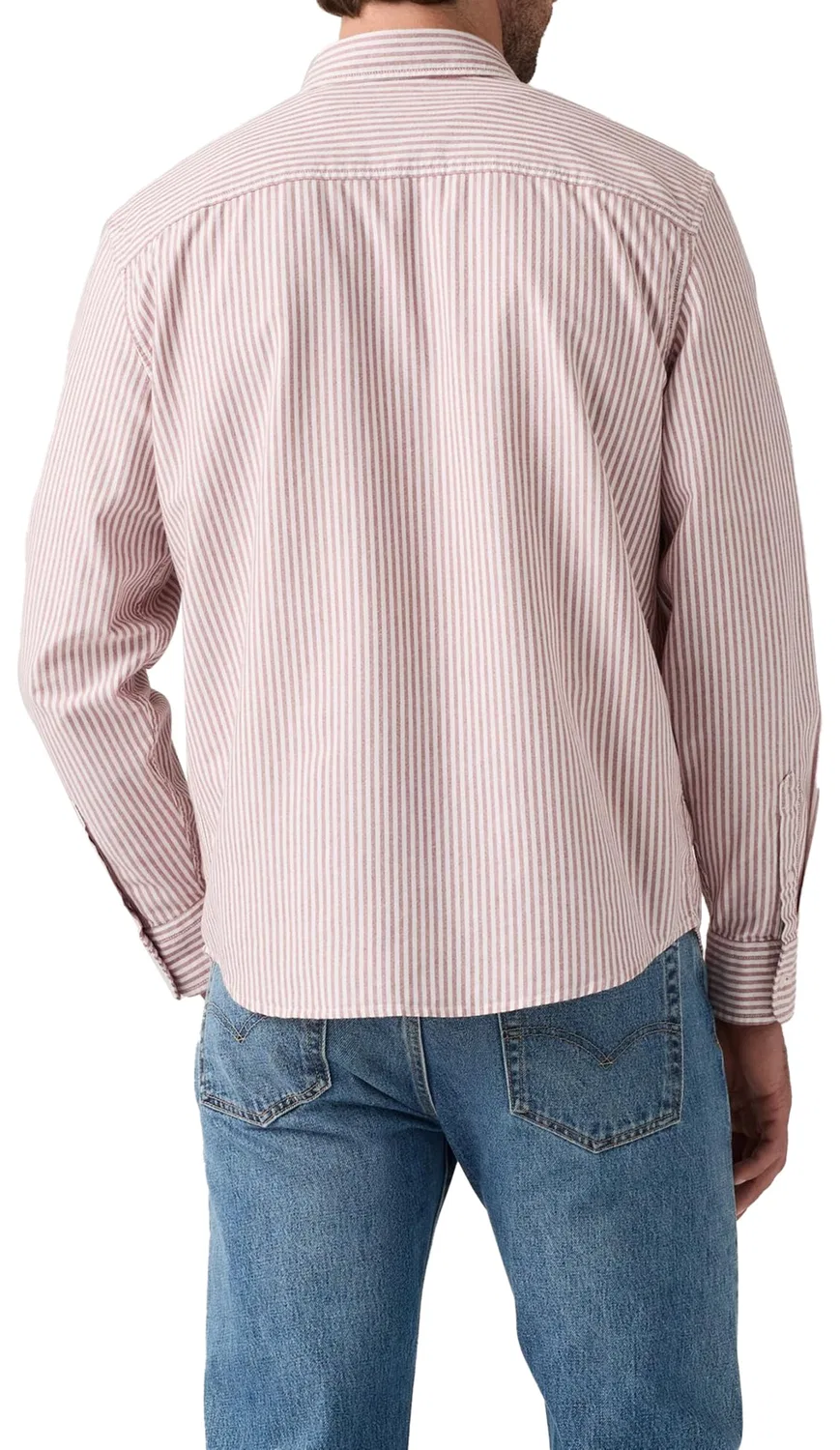 Мужская рубашка с длинным рукавом Levi's, Waylon Stripe Russet — фото 3