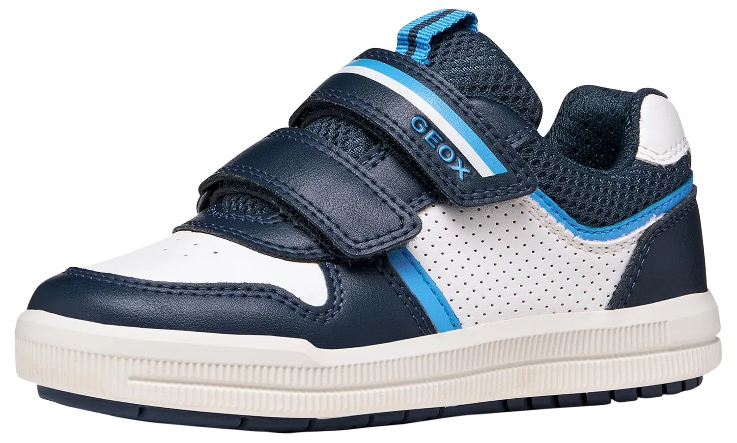 Детские кроссовки для мальчиков дышащие J Arzach Boy A Geox, Bianco Azure