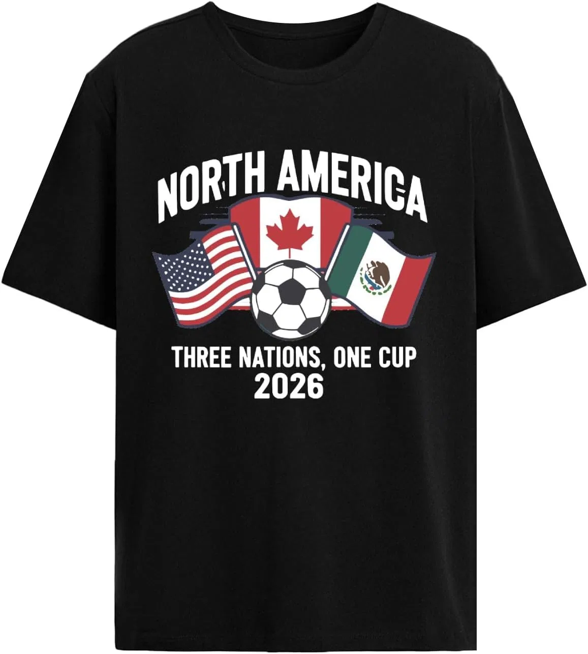 Мужская футболка с принтом Three Nations One Game, Allblack