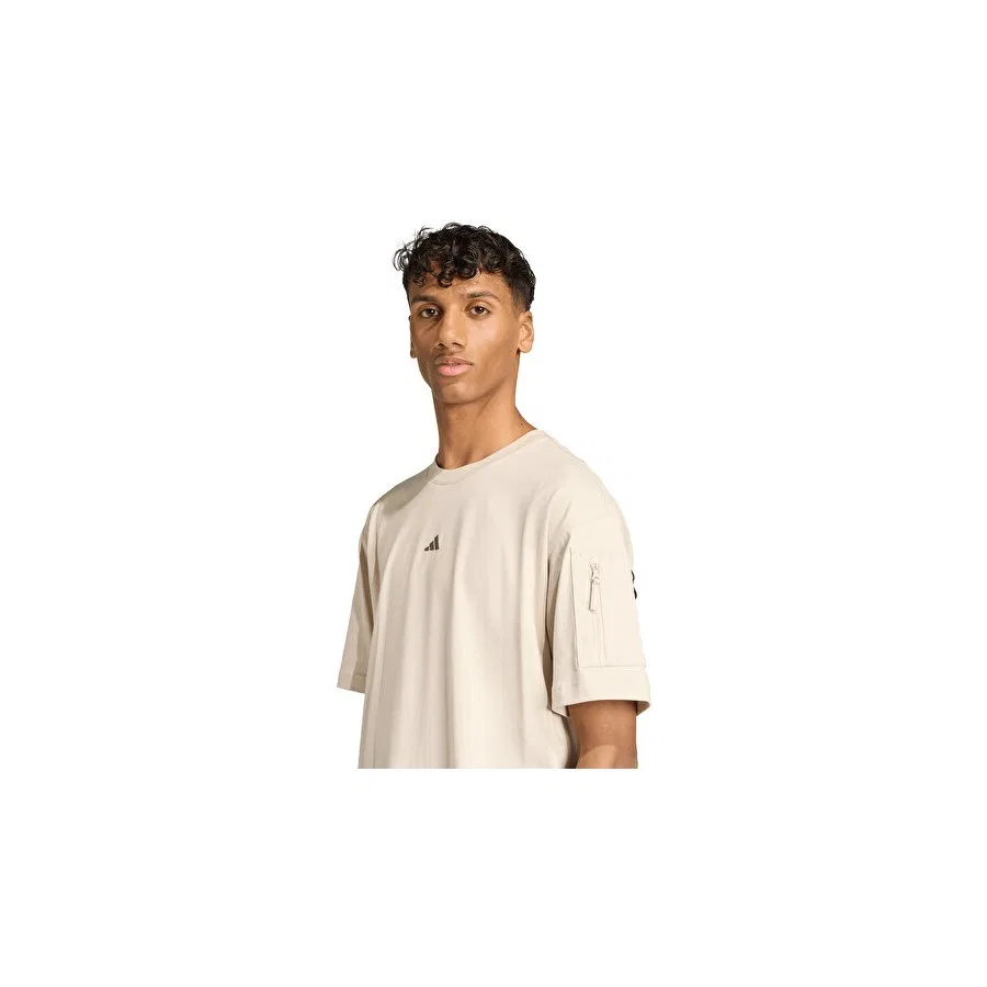 Футболка с коротким рукавом M Fn Tee adidas, Коричневый — фото 4