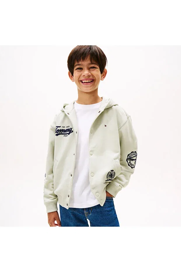 Детские свитшот для девочек с длинным рукавом Tommy Hilfiger, Beige — фото 2