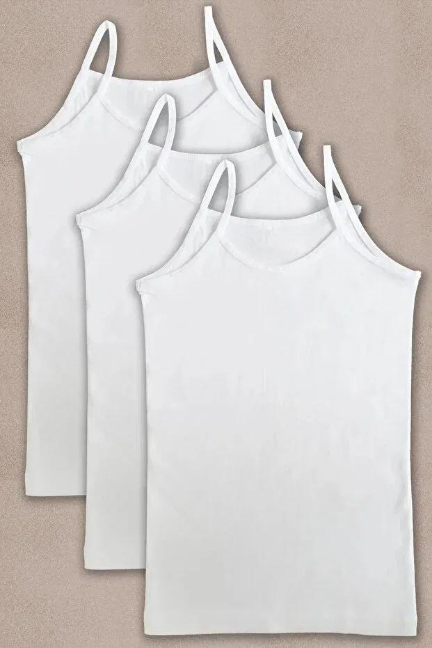 Детское хлопковое белье для девочек Combed cotton rib girls quality undershirt Mostess, White — фото 3