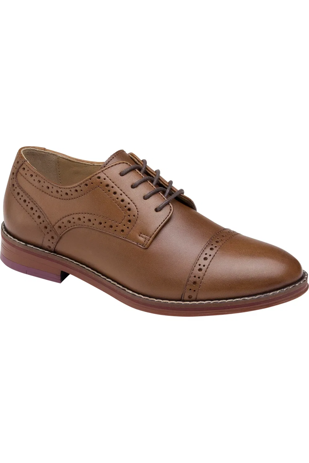 Детские туфли дерби с мыском Conard Johnston & Murphy, Tan Full Grain