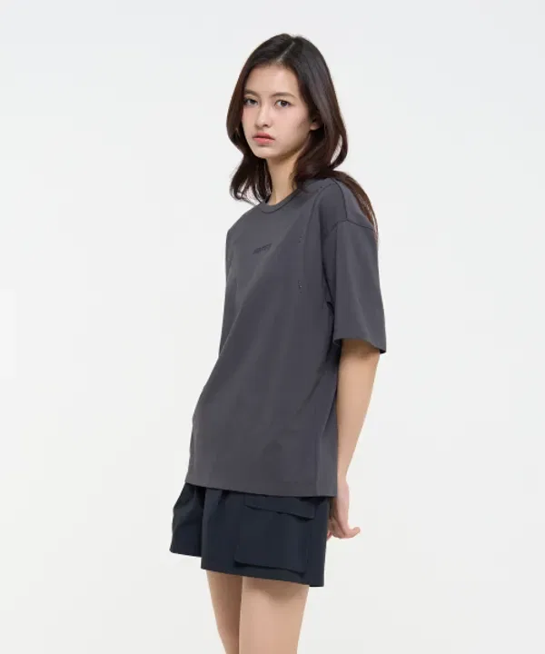 Футболка с шипами, Женская, Superdry, Charcoal