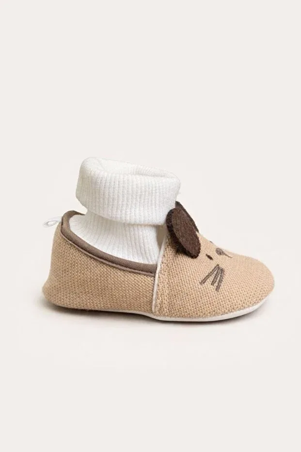 Детские пинетки для новорожденных вязаные Minissa Baby Kids, Brown — фото 3