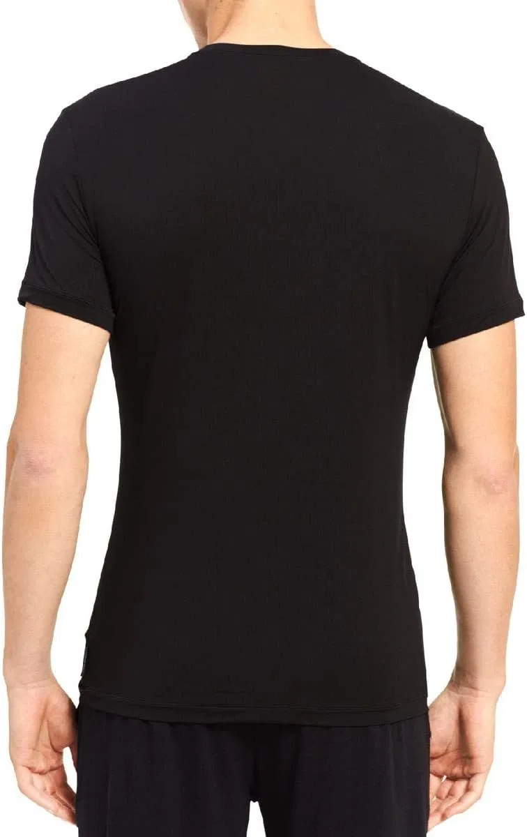 Мужская хлопковая футболка с круглым вырезом Calvin Klein, Black — фото 2