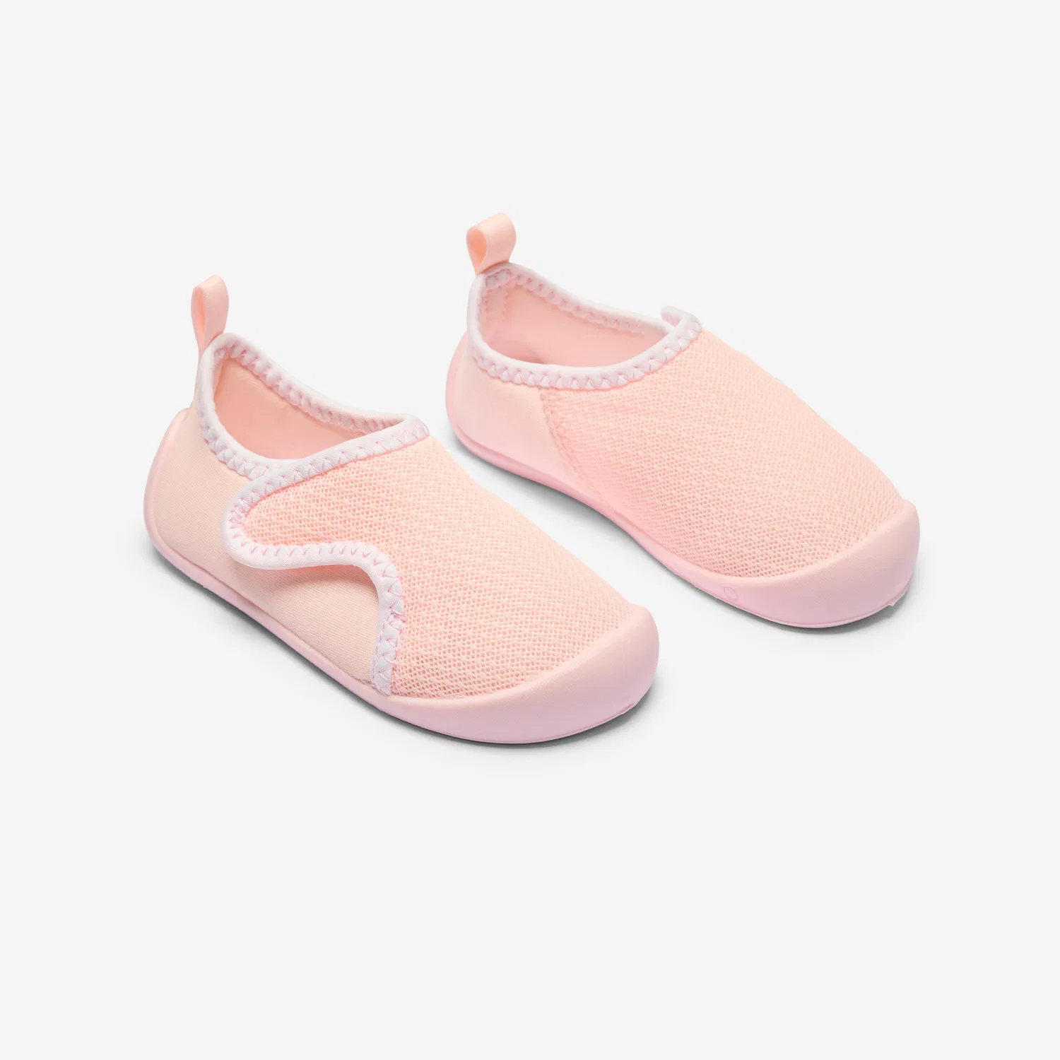 Детские кроссовки с липучкой Turnschuhe Babys/Kleinkinder Decathlon, Fluoreszierendes Blassrosa / Ultraweiß — фото 2