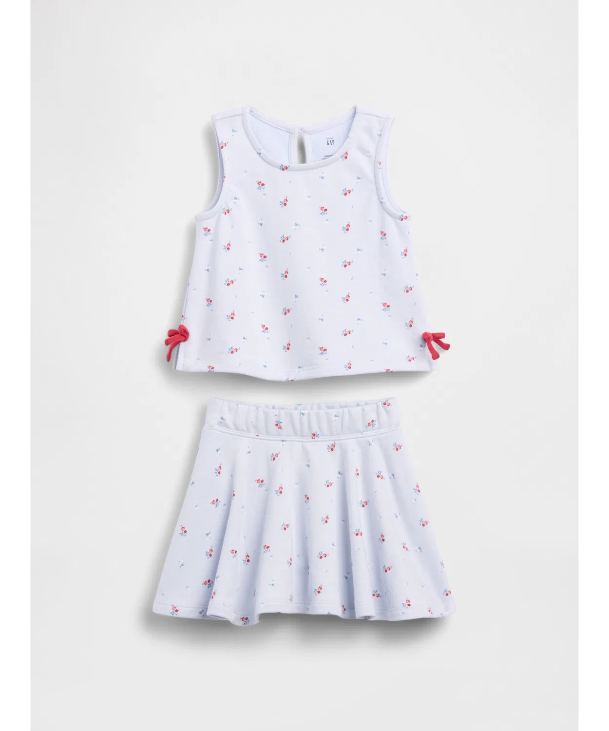 Детский комплект из топа и юбки с принтом Vintage Soft GAP, Красный — фото 3