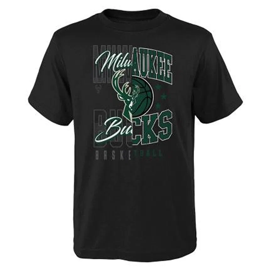 Детская футболка с принтом NBA Times Two Outerstuff, Darkgrau / Dunkelgrun