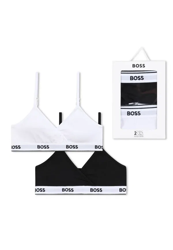 Комплект бюстгальтеров 2 шт Boss Kidswear, белый/черный