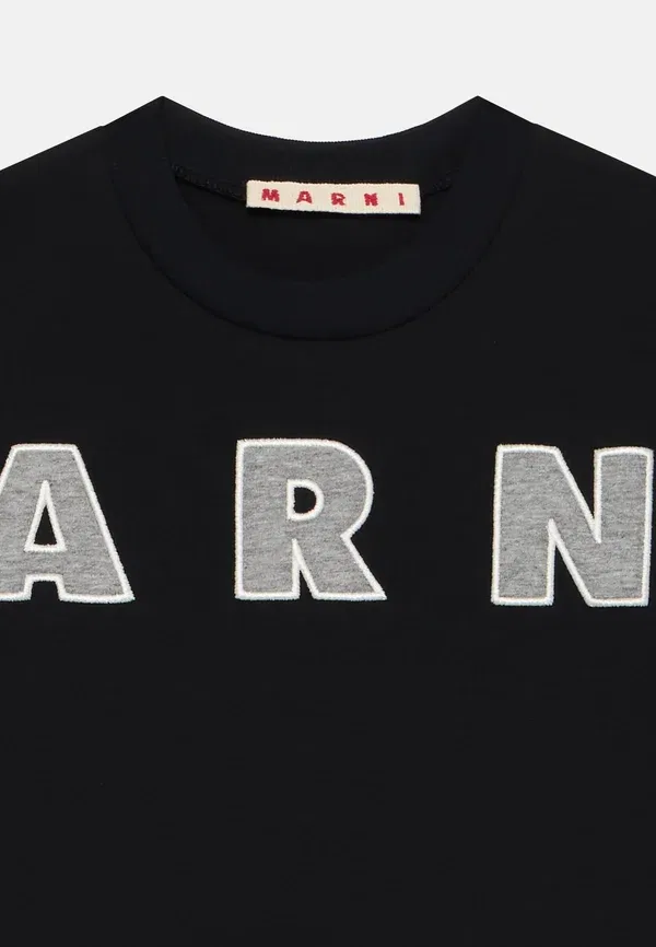 Футболка с вышивкой Unisex print t-shirt Marni, Cool Grey Melange, серый — фото 3