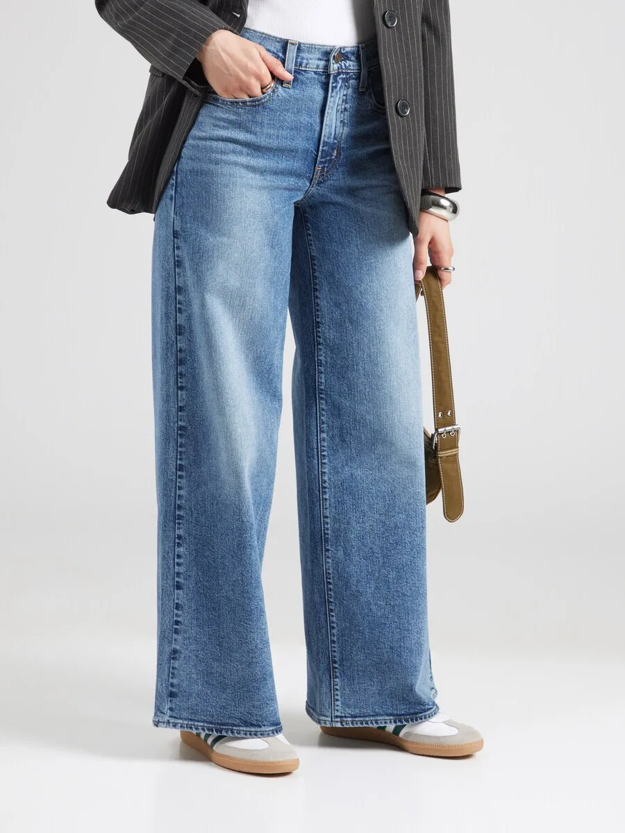 Джинсы LEVI'S с широкими штанинами, синий деним — фото 3