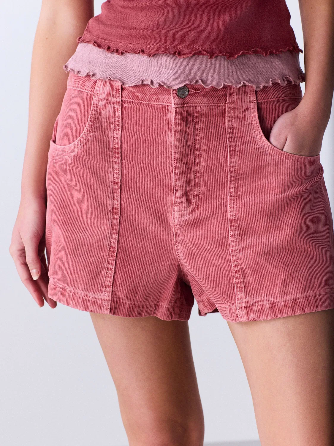 Шорты из вельвета, Summer Corduroy Next, розовый — фото 4