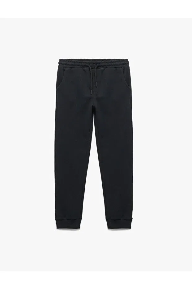 Детские спортивные штаны для мальчиков с принтом Basic Jogger Koton, Navy Blue