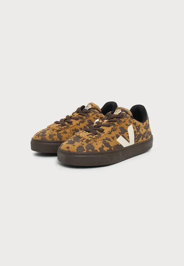 Кроссовки кожаные Small volley Veja, Camel/Wild/Country, коричнево-бежевой — фото 2