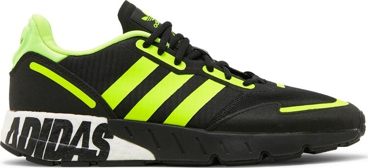 

Кроссовки Adidas ZX 1K Boost 'Bold Logo Graphic - Black Solar Yellow', черный