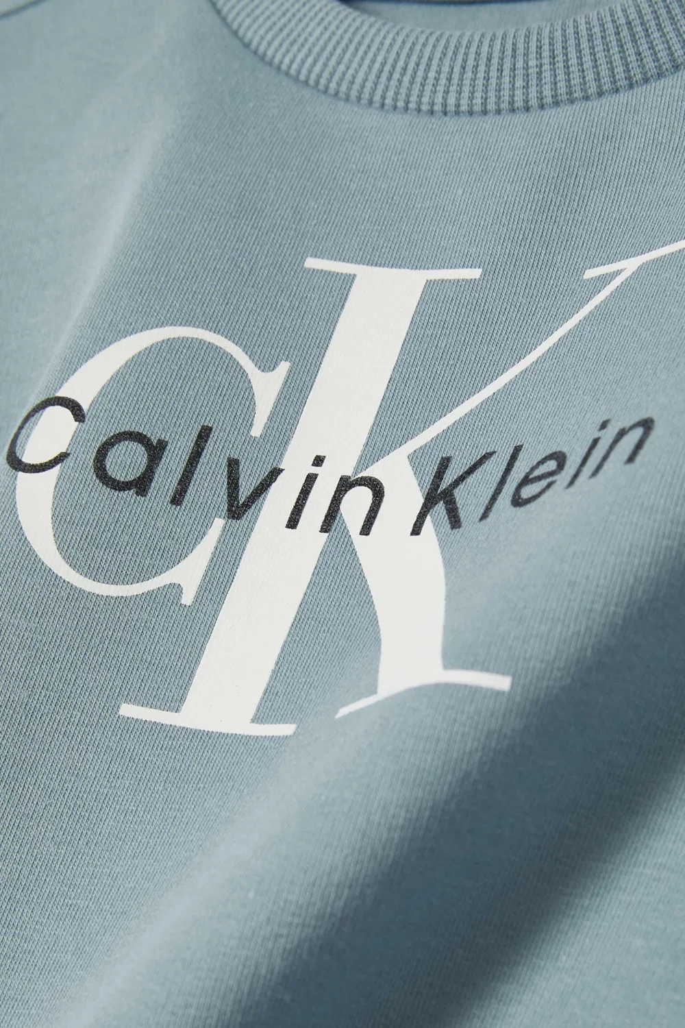 Комплект свитшот и штаны хлопковый с логотипом Calvin Klein, синий — фото 4
