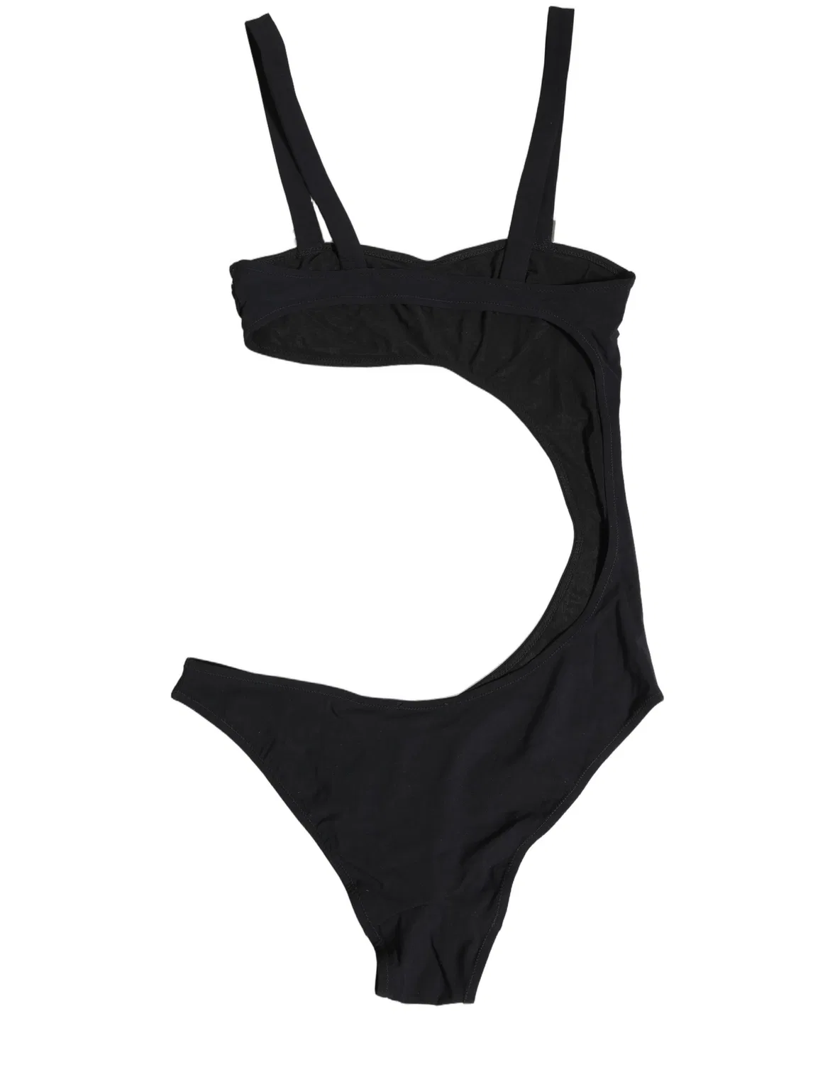 Женский купальник с вырезами Bandeau One Piece Dolce & Gabbana, Black