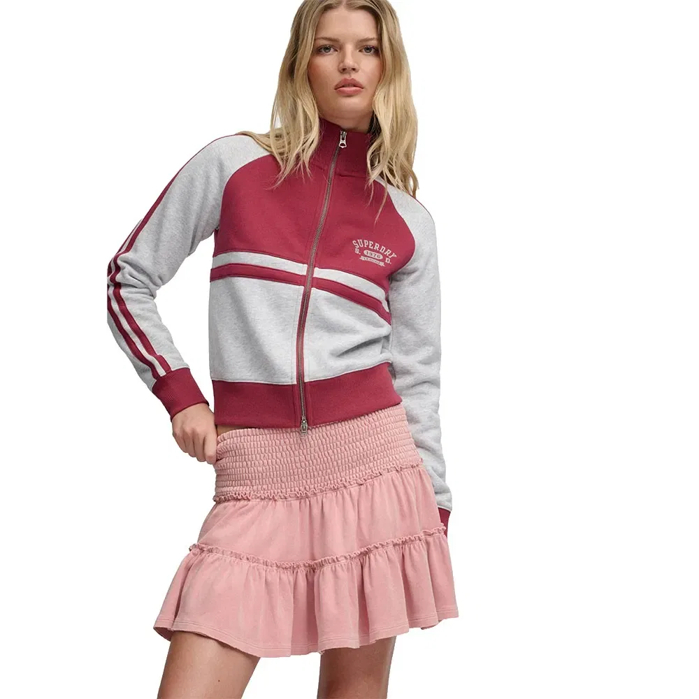 Женская мини-юбка с воланами Superdry, Pink — фото 4