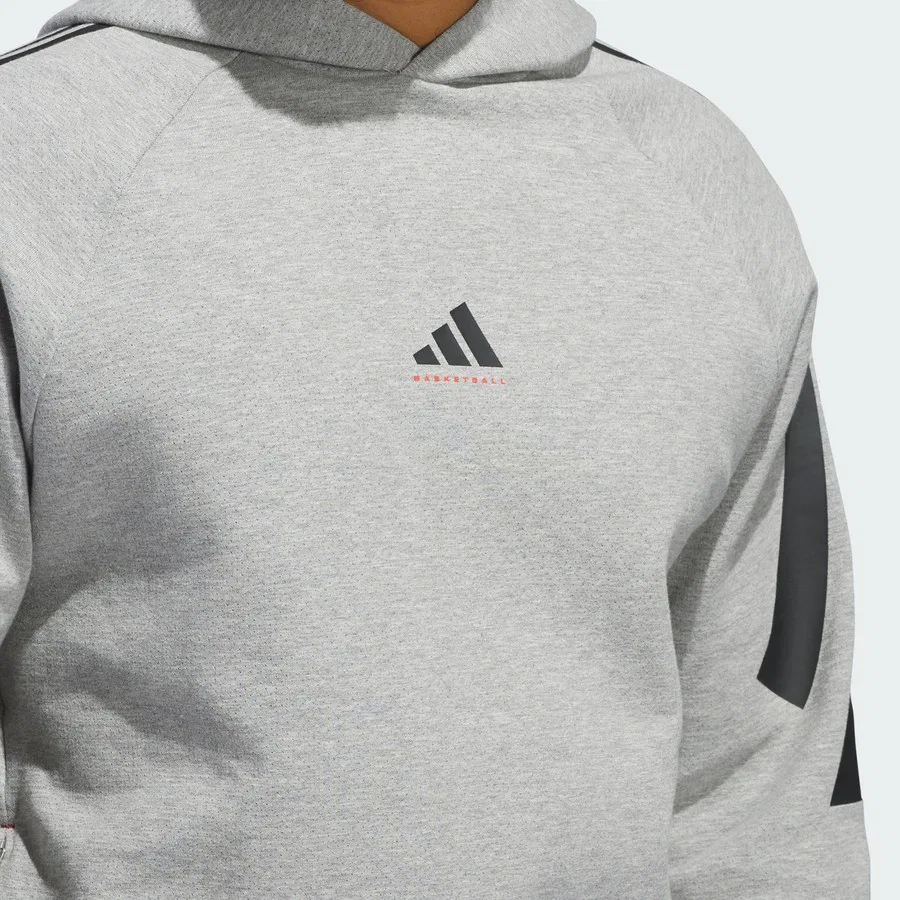 Худи спортивное с капюшоном Performance JD7466 adidas, Серый — фото 4