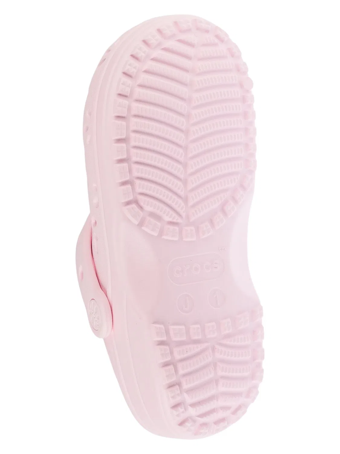 Детские сандалии Crocs Classic Floral Cut Out Clog Kids розового цвета — фото 3
