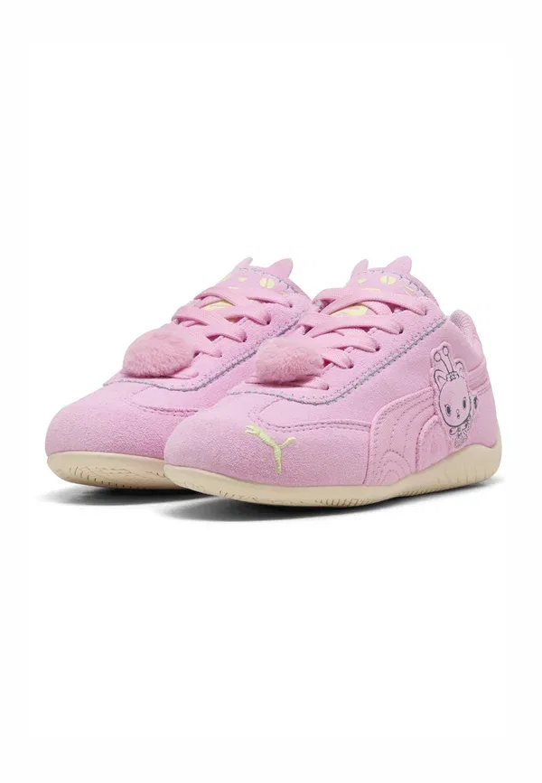 Кроссовки из кожи и текстиля Speedcat Sneakers Puma, Pink Shimmer-alpine Snow, розовый — фото 4
