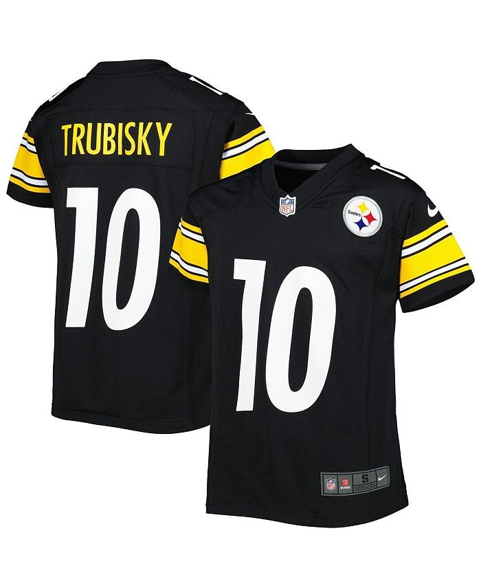 

Черная игровая майка Big Boys Mitchell Trubisky Pittsburgh Steelers Nike, черный