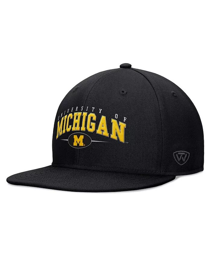 

Мужская черная бейсболка Michigan Wolverines Bullpen Snapback Top of the World