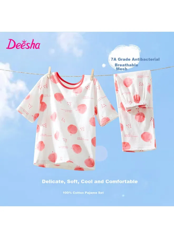 Пижамный комплект с вышивкой Deesha, красный