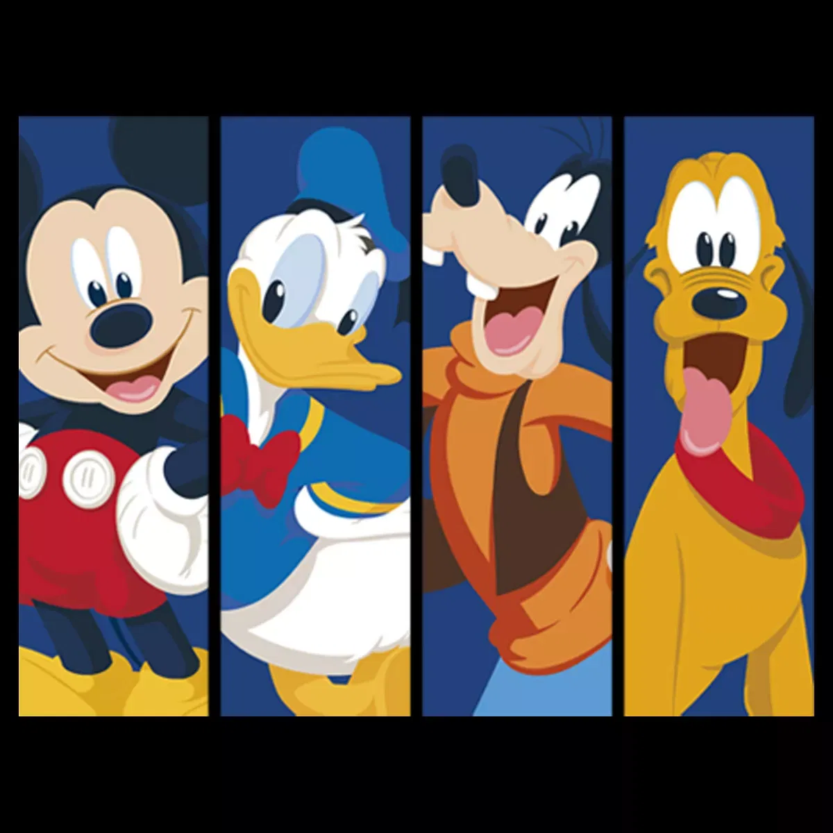 Детский худи с принтом Mickey Mouse Best Friend Panels Mickey Mouse & Friends, Black — фото 2