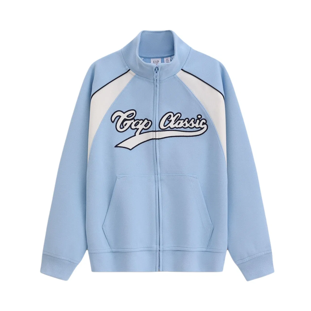Детская толстовка с воротником-стойкой Light Blue GAP
