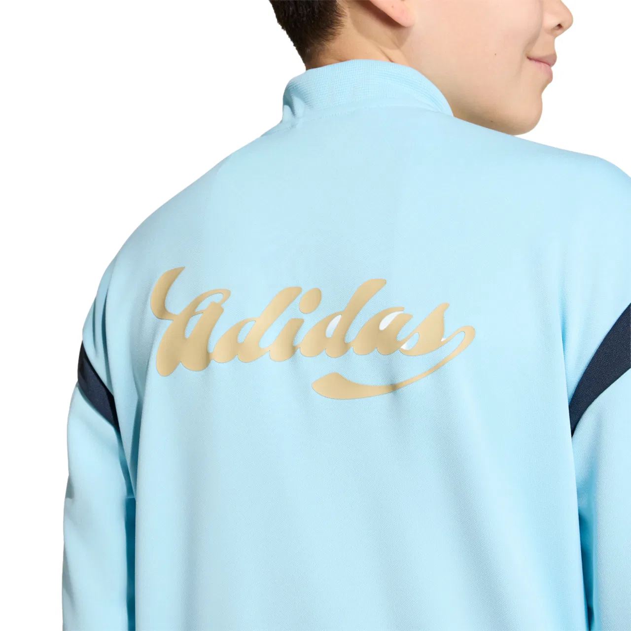 Куртка для мальчиков House of Tiro Adidas, цвет Hazy Beige/Ice Blue/White — фото 4