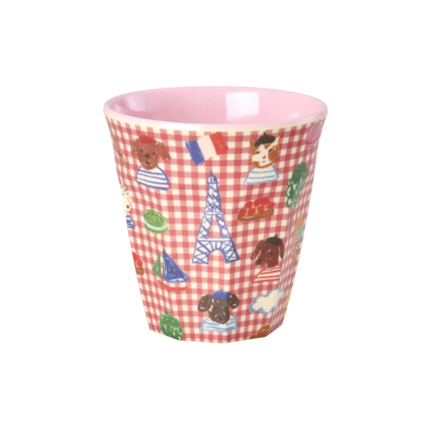 Кружка детская Melamin Becher Kids in Paris Medium, розовый Rice