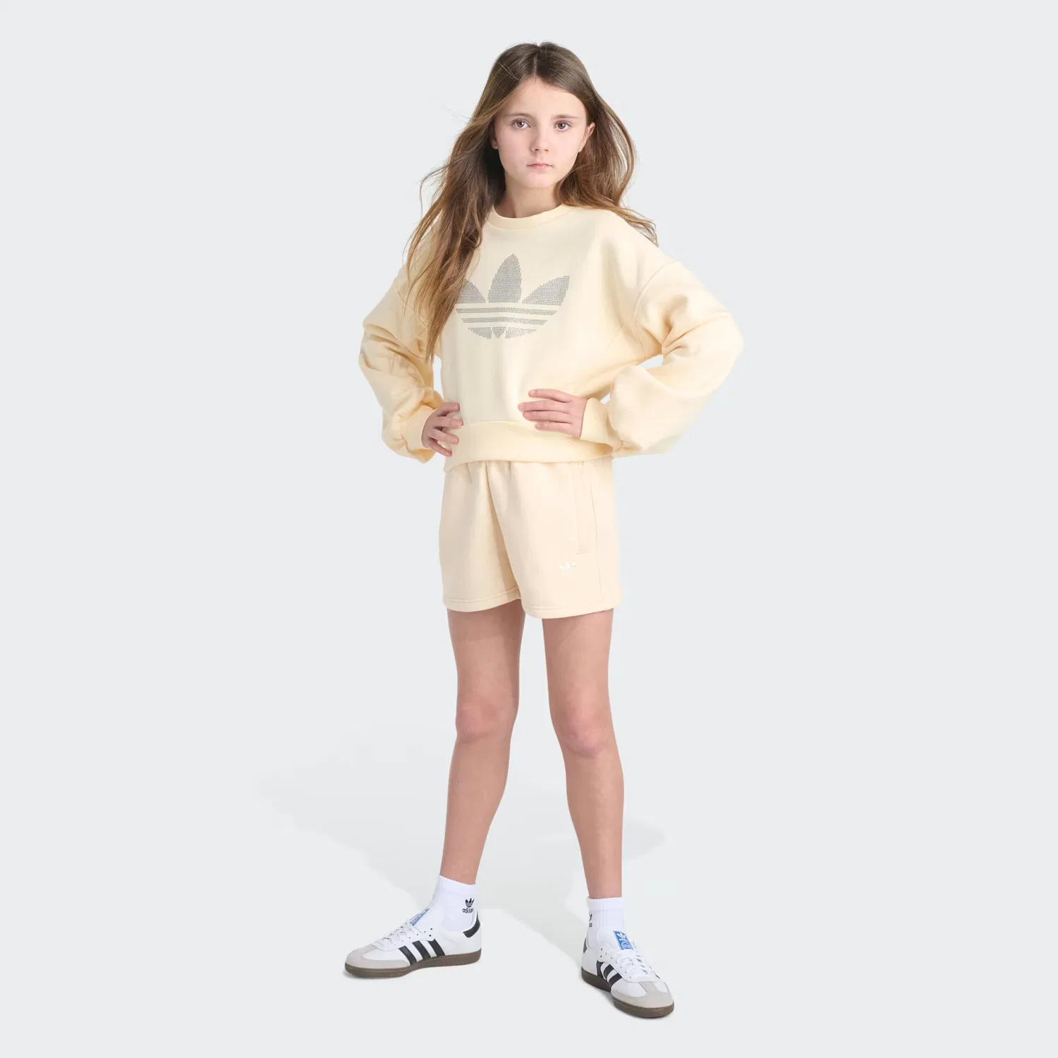 Детские шорты из флиса Elastic Waistband Essentials Fleece Adidas Originals, Team Solar Orange — фото 3