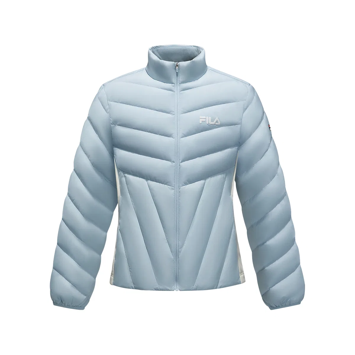 Детский пуховик с воротником-стойкой FILA KIDS, Dusty Aqua Blue
