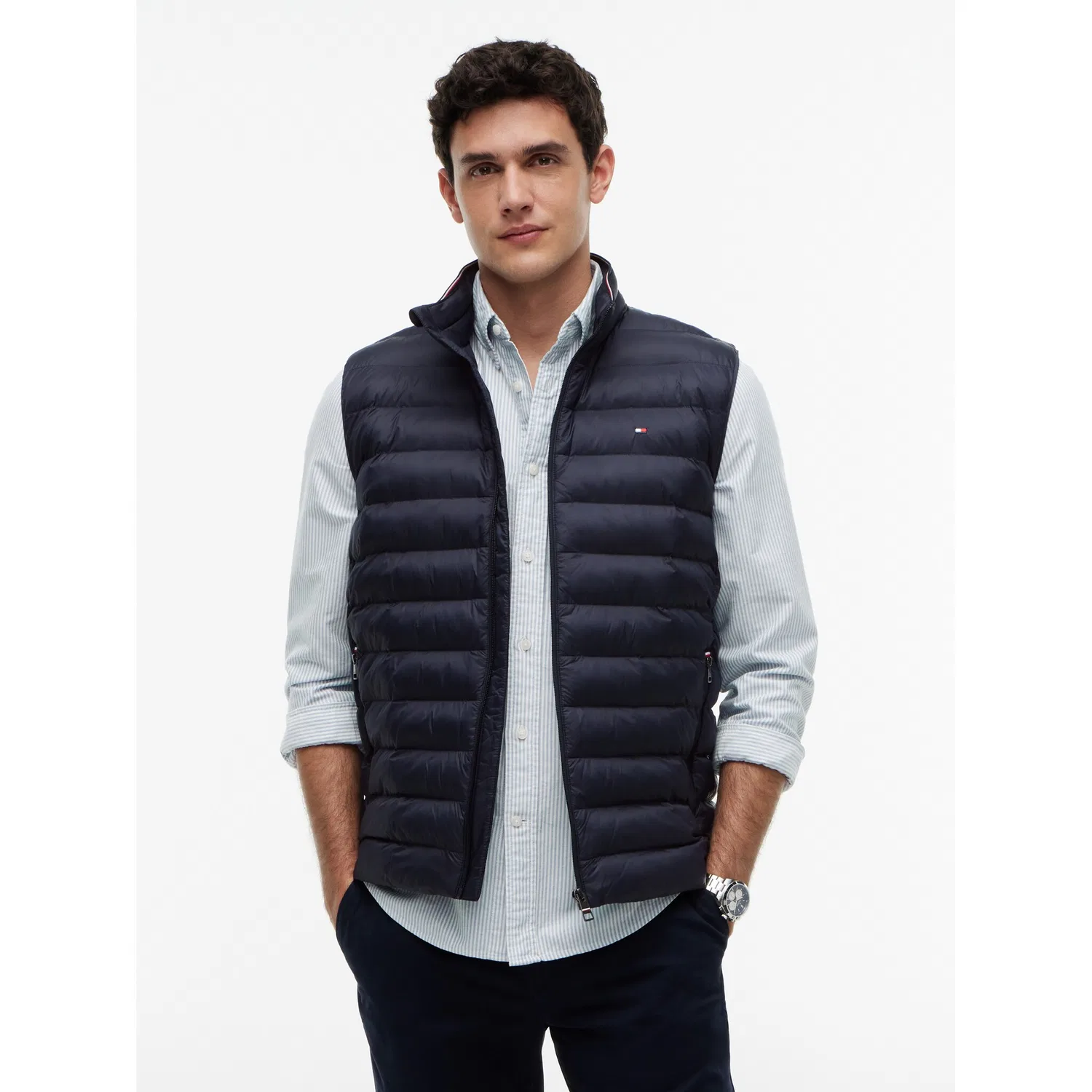 Мужская стеганая жилетка CORE PACKABLE RECYCLED VEST Tommy Hilfiger, Desert Sky