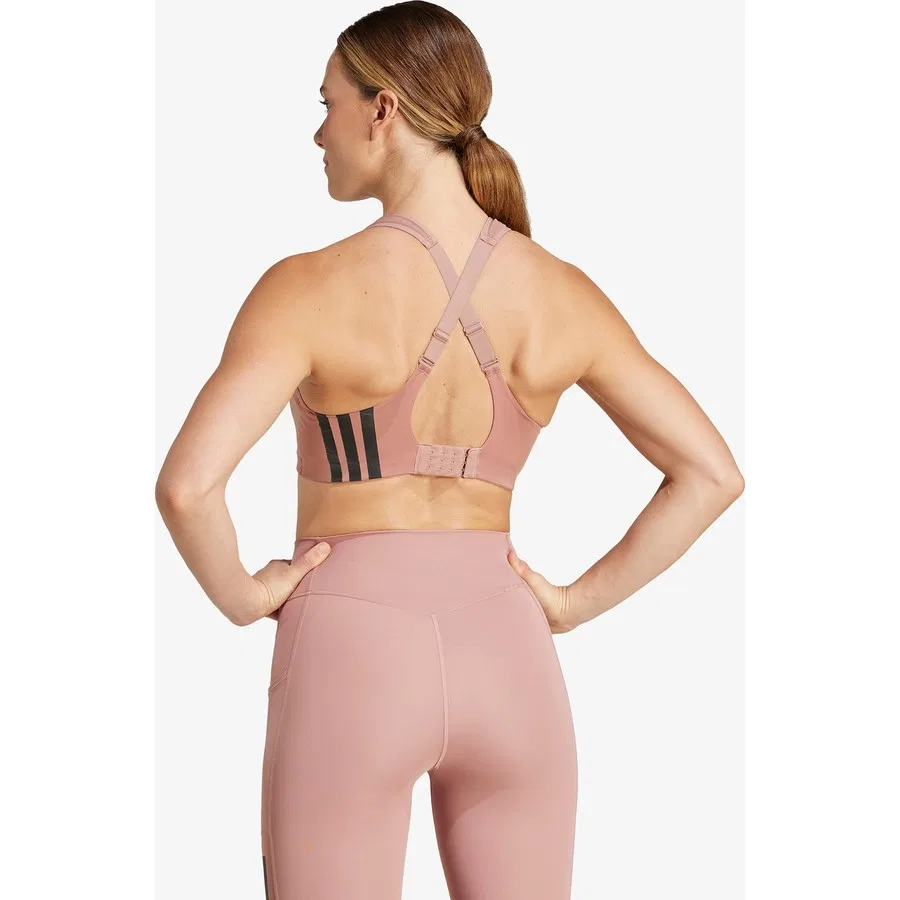 Спортивный бюстгальтер AEROREADY TLRD Impact adidas, Розовый — фото 2