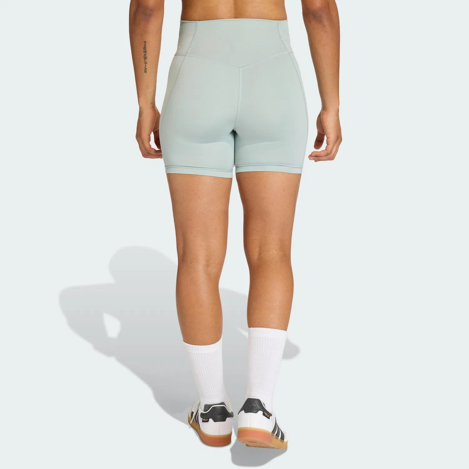 Женские леггинсы с высоким поясом Optime Essentials Workout Adidas, Hellgrun — фото 3