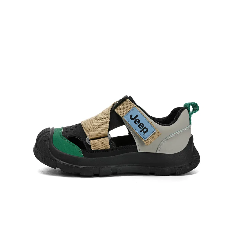 Детские кроссовки с защитой мыска Air Shoe Jeep, Black Green