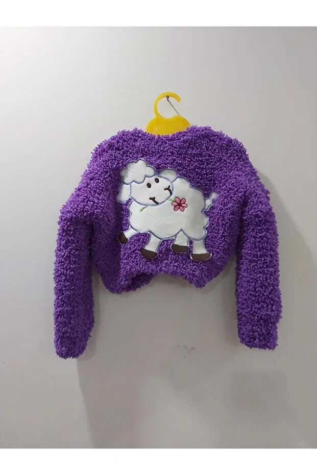 Детский кардиган с принтом Elif Yaltıraklı, Purple