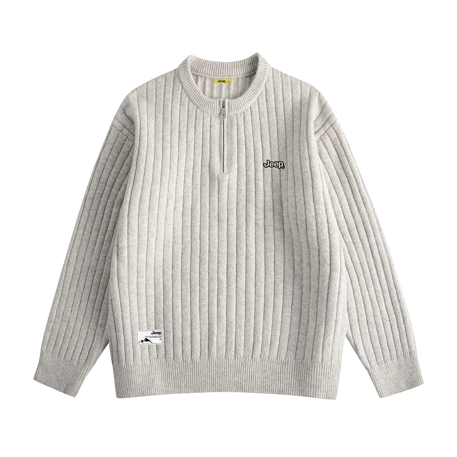 Детский свитер с принтом Leisure Collection Jeep, Mist Gray — фото 4