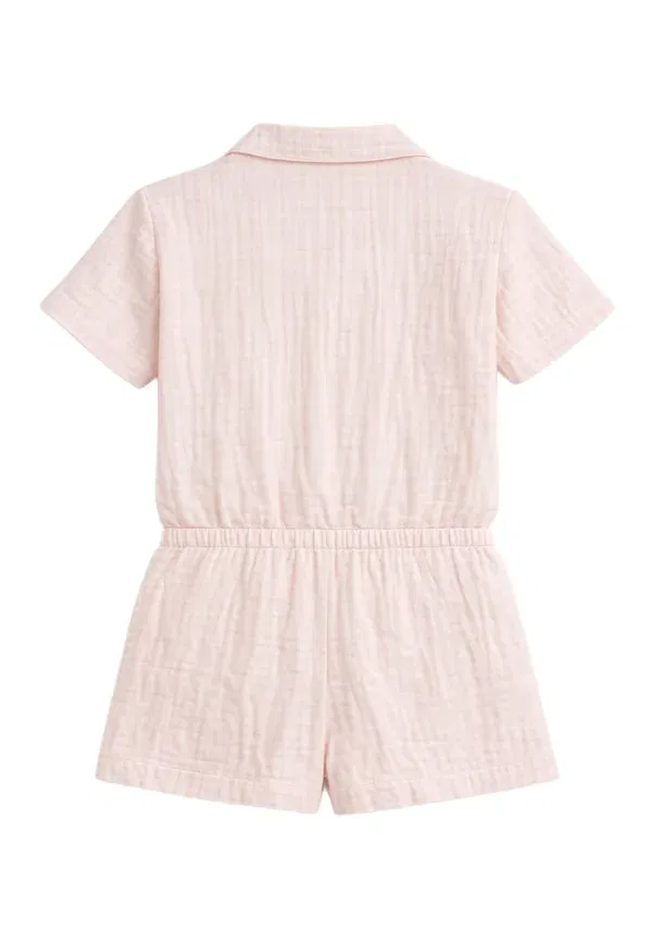 Комплект пижамы полосатый Marks & Spencer, light pink, светло-розовый — фото 2