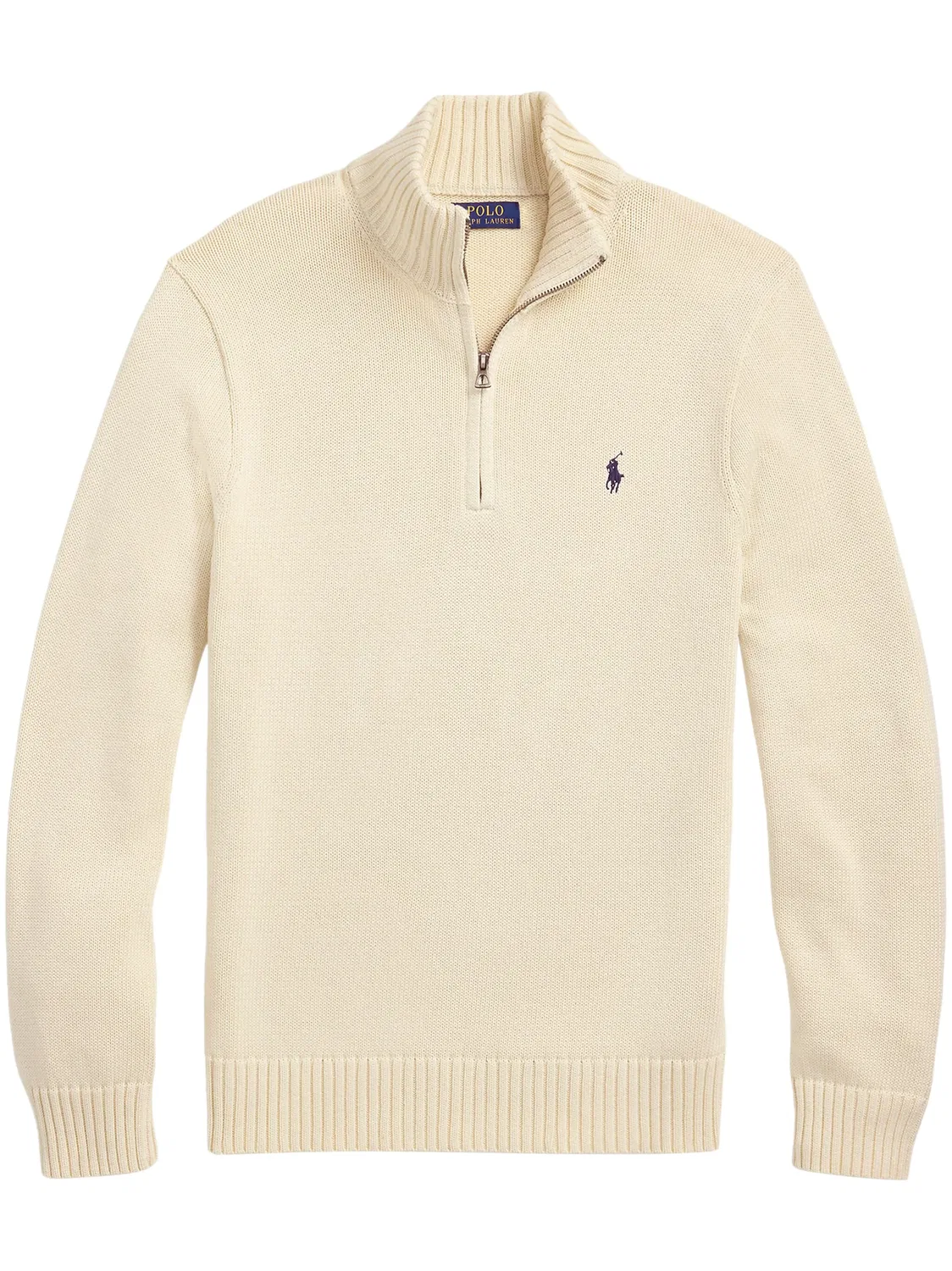 Поло-свитер с вышитым логотипом Polo Ralph Lauren, нейтральный