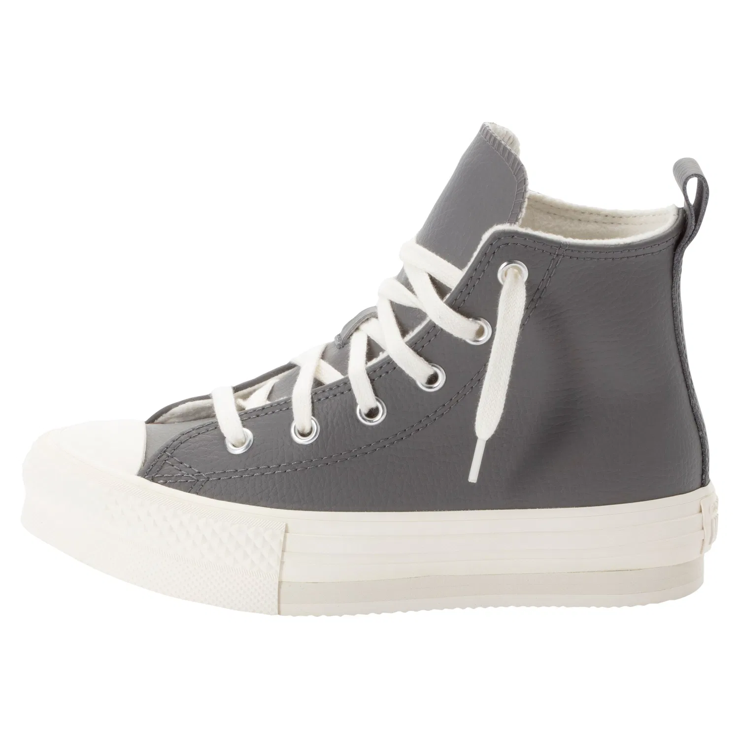 Детские кеды на шнуровке Converse, Sharkskin/Warm Quarry/Egret — фото 2