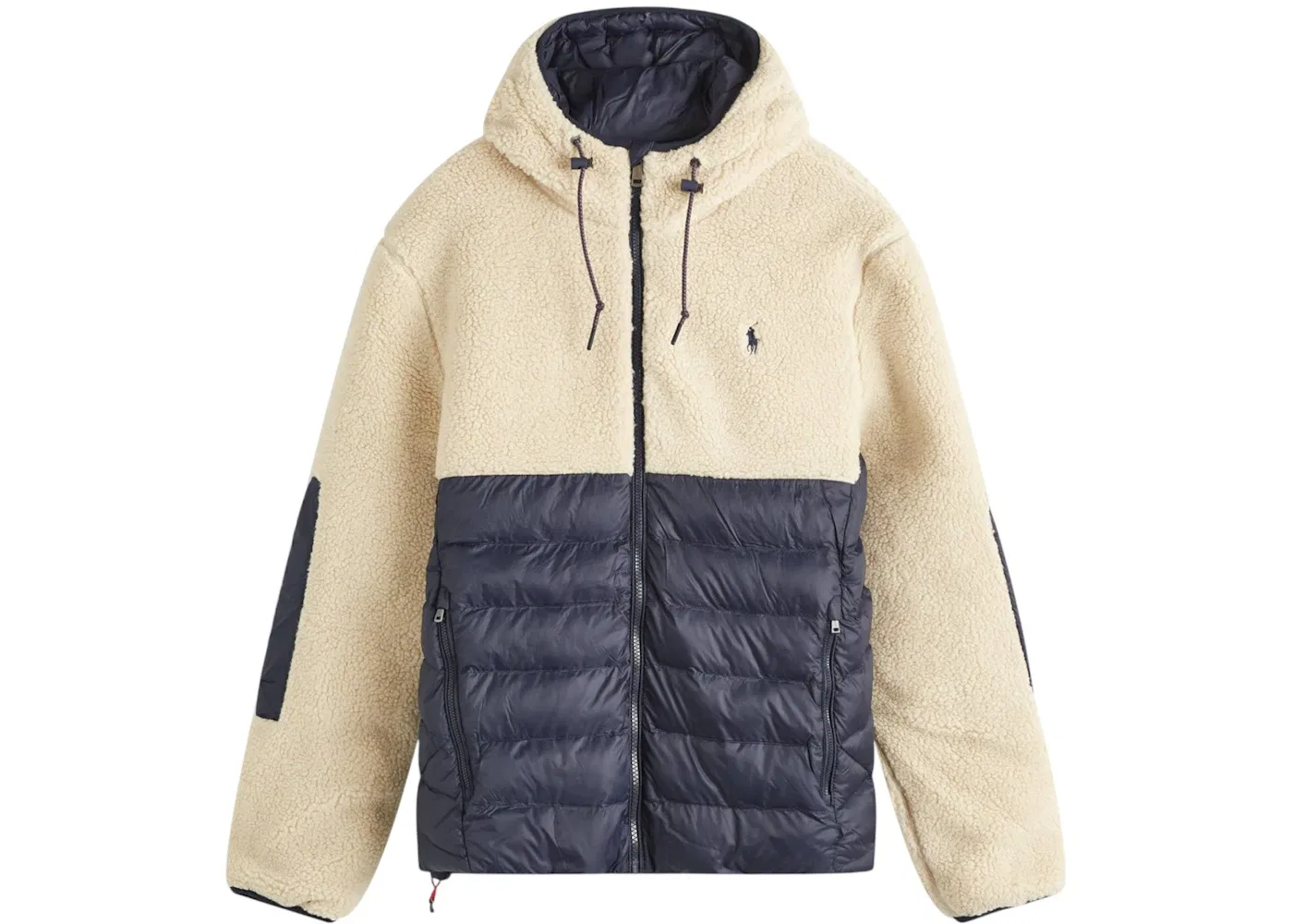 Мужская куртка с капюшоном утепленная Jacket Polo Ralph Lauren, Collection Navy Spring Beige