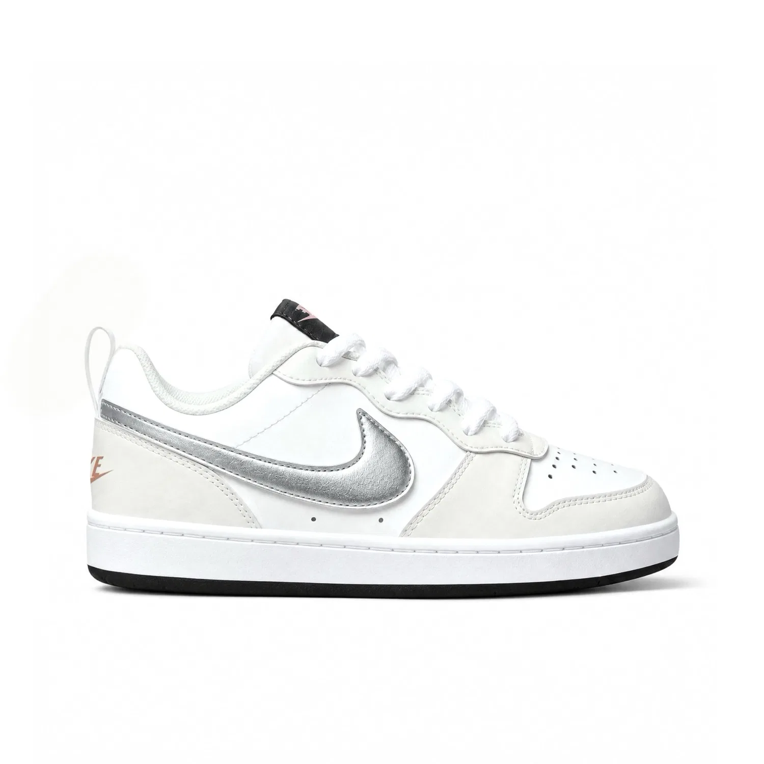 Детские кроссовки для скейтбординга с принтом Court Borough Kids Nike, Ecru — фото 4