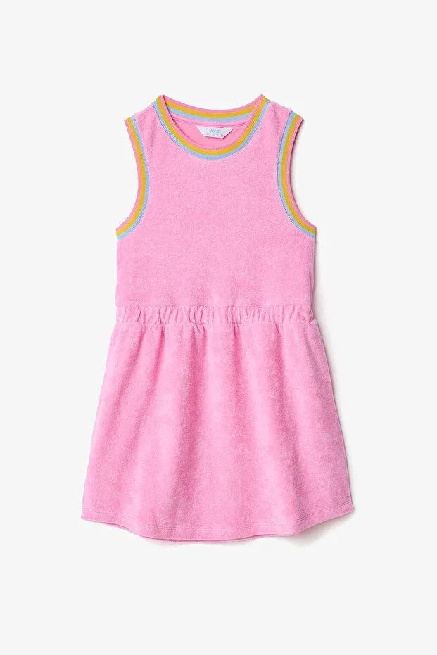 Детское платье для девочек хлопковое Nomi Short Terry Penti, Pink
