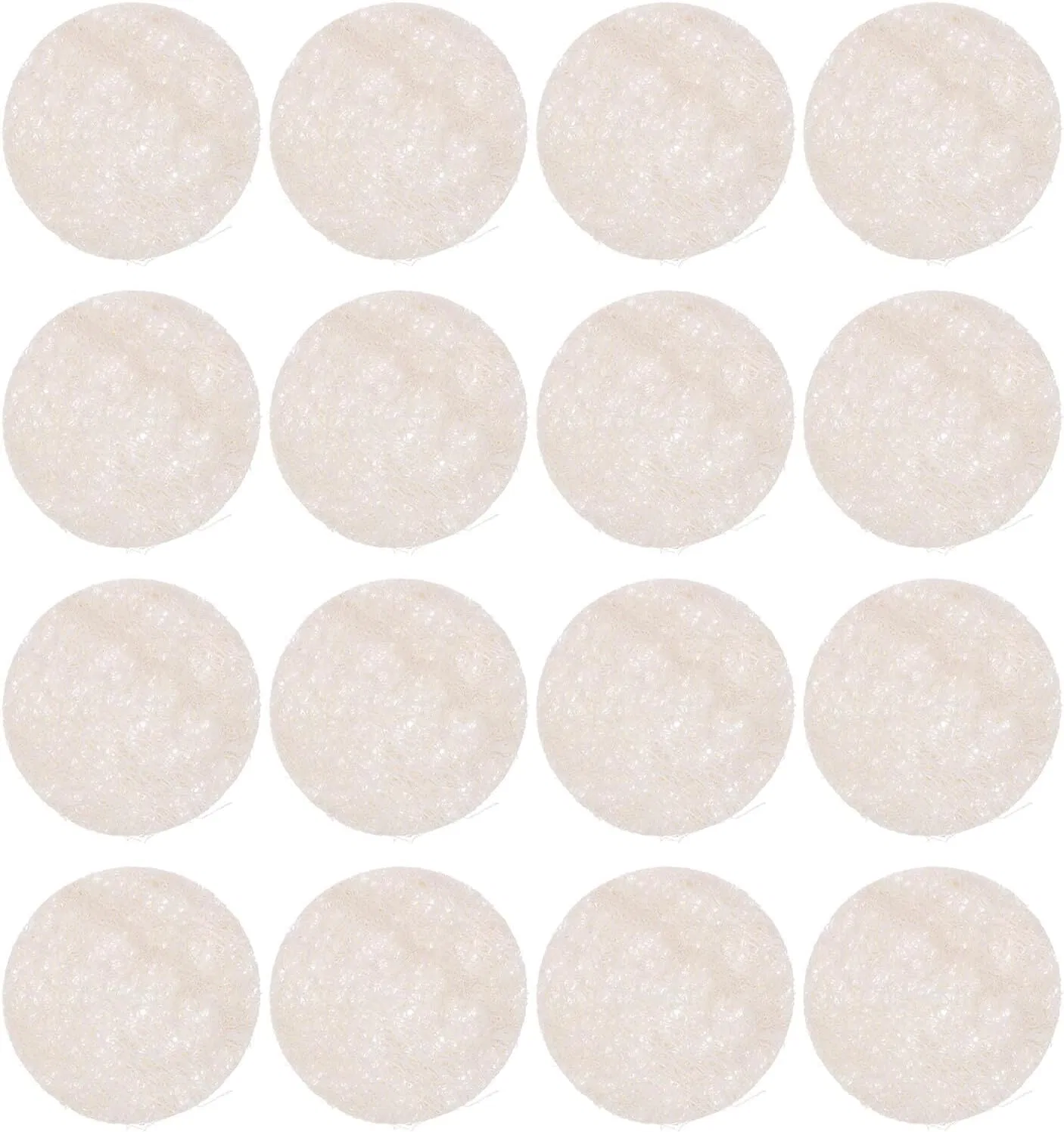 Спонж для лица из люфы, 30 шт, VALICLUD, Beige