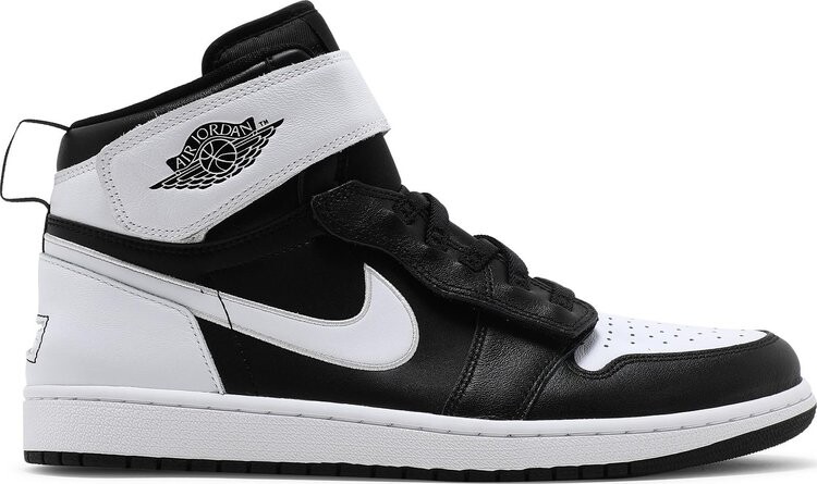 

Кроссовки Air Jordan 1 High FlyEase Black White, черный